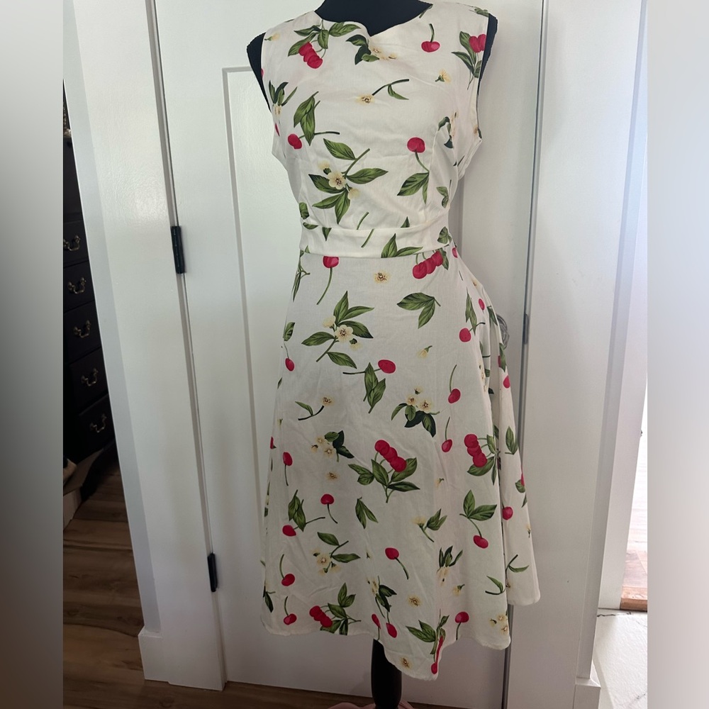 Vintage style retro cherry dress